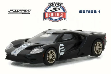 2017 Ford GT Tribute, Black - Greenlight 13200/48 - 1/64 Scale Diecast Model Toy Car 3 2017 Ford GT Tribute, Black - Greenlight 13200/48 - 1/64 Scale Diecast Model Toy Car