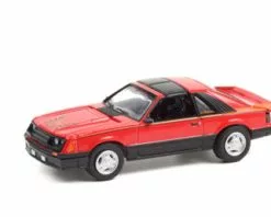 1981 Ford Mustang Cobra, Bright Red - Greenlight 13300C/48 - 1/64 Scale Diecast Model Toy Car