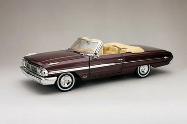 1964 Ford Galaxie 500/XL Open Convertible, Vintage Burgundy - Sun Star 1432 - 1/18 Diecast Car 3 1964 Ford Galaxie 500/XL Open Convertible, Vintage Burgundy - Sun Star 1432 - 1/18 Diecast Car