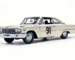 Sun Star 1963 Ford Galaxie 500 XL #91 1963 Tour De France- 1473 - 1/18 Scale Diecast Model Toy Car