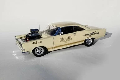 ModelToyCars 1967 Ford Fairlane - 427 SOHC White Lightning, Cream - Acme 18931 - 1/18 Scale Diecast Car 3 ModelToyCars 1967 Ford Fairlane - 427 SOHC White Lightning, Cream - Acme 18931 - 1/18 Scale Diecast Car