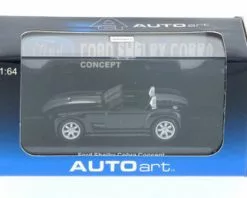 AUTOArt 2004 Ford Shelby Cobra Concept Car, Ebony Black - Auto Art 20542 - 1/64 Scale Diecast Model Toy Car