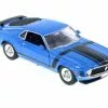 1970 Ford Mustang Boss 302, Blue W/ Black - Welly 22088WBU - 1/24 Scale Diecast Model Toy Car -Diecast Cars Store 22088wbu wly 1970 ford mustang boss 302 124 1 AZ 52656.1610381072.386.513