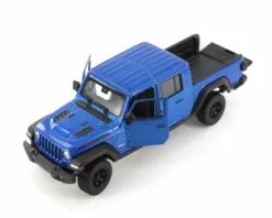 2020 Jeep Gladiator Pickup Truck, Blue - Welly 24103WBU - 1/27 Scale Diecast Model Toy Car