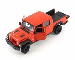2020 Jeep Gladiator Pickup Truck, Orange - Welly 24103WOR - 1/27 Scale Diecast Model Toy Car