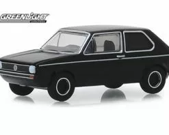 1976 Volkswagen Golf Mk1, Black - Greenlight 28010/48 - 1/64 Scale Diecast Model Toy Car