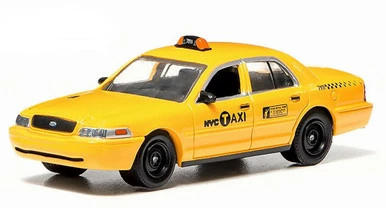 2011 Ford Crown Victoria NYC Taxi Cab, Yellow - Greenlight 29773 - 1/64 Scale Diecast Model Toy Car 3 2011 Ford Crown Victoria NYC Taxi Cab, Yellow - Greenlight 29773 - 1/64 Scale Diecast Model Toy Car