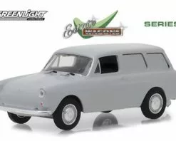 1965 Volkswagen Type-3 Squareback Panel, Light Gray - Greenlight 29910C/48 - 1/64 Scale Diecast Car