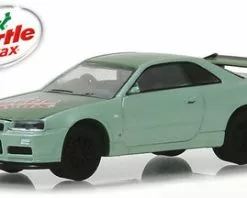 2000 Nissan Skyline GTR, Turtle Wax - Greenlight 30017/48 - 1/64 Scale Diecast Model Toy Car
