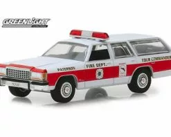 Greenlight 1985 Ford LTD Crown Victoria Wgn, Paterson,NJ Fire Dpt- 30024/48 - 1/64 Scale Diecast Model Toy Car