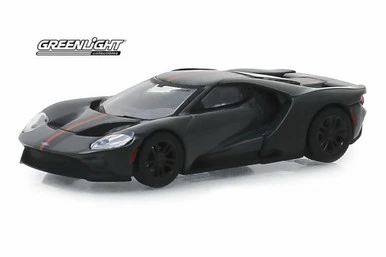 2019 Ford GT Carbon Series, Grey W/carbon & Orange Stripes - Greenlight 30039 - 1/64 Diecast Car 3 2019 Ford GT Carbon Series, Grey W/carbon & Orange Stripes - Greenlight 30039 - 1/64 Diecast Car