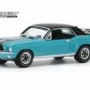 1967 Ford Mustang Coupe Ski Country Special, Turquoise - Greenlight 30154 - 1/64 Scale Diecast Car