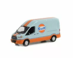 Greenlight 2019 Ford Transit High Roof Gulf Oil 30260/48 1/64 Scale Diecast Model Toy Car