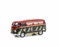 Greenlight Volkswagen Panel Van - Happy New Year 2022, Darkand - 30319/48 - 1/64 Scale Diecast Model Toy Car