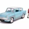 Jada Toys 1959 Ford Anglia, Harry Potter - Jada 31127 - 1/24 Scale Diecast Model Toy Car -Diecast Cars Store 31127 JADA HWR Harry Potter 1959 Ford Anglia w HP Fig 1 AZ 56119.1610383044.386.513