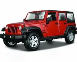 2015 Jeep Wrangler Unlimited, Orange - Maisto 31268OR - 1/24 Scale Diecast Model Toy Car