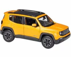2017 Jeep Renegade SUV, Orange - Maisto 31282OR - 1/24 Scale Diecast Model Toy Car