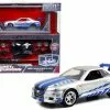 ModelToyCars Brian's 2002 Nissan GT-R R34 Build N' Collect Die-cast Model Kit, Fast &Furious - Jada Toys 31288 - 1/55 Scale Diecast Model Toy Car