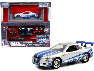 ModelToyCars Brian's 2002 Nissan GT-R R34 Build N' Collect Die-cast Model Kit, Fast &Furious - Jada Toys 31288 - 1/55 Scale Diecast Model Toy Car 3 ModelToyCars Brian's 2002 Nissan GT-R R34 Build N' Collect Die-cast Model Kit, Fast &Furious - Jada Toys 31288 - 1/55 Scale Diecast Model Toy Car