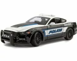 ModelToyCars 2015 Ford Mustang GT Police, Black And White - Maisto 31397P - 1/18 Scale Diecast Model Toy Car