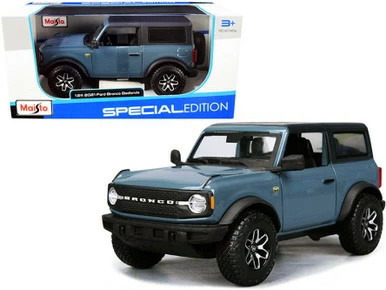 2021 Ford Bronco, Badlands Blue - Maisto 31530BU - 1/24 Scale Diecast Model Toy Car 3 2021 Ford Bronco, Badlands Blue - Maisto 31530BU - 1/24 Scale Diecast Model Toy Car