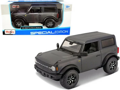 2021 Ford Bronco, Badlands Gray - Maisto 31530GY - 1/24 Scale Diecast Model Toy Car 3 2021 Ford Bronco, Badlands Gray - Maisto 31530GY - 1/24 Scale Diecast Model Toy Car