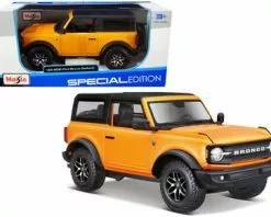 2021 Ford Bronco, Badlands Orange - Maisto 31530OR - 1/24 Scale Diecast Model Toy Car