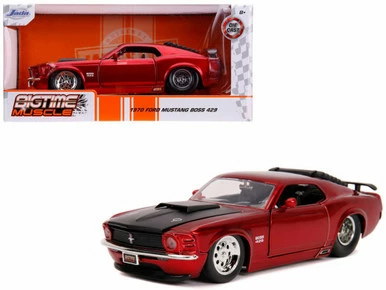Jada Toys 1970 Ford Mustang Boss 429, Red - Jada 31648 - 1/24 Scale Diecast Model Toy Car 3 Jada Toys 1970 Ford Mustang Boss 429, Red - Jada 31648 - 1/24 Scale Diecast Model Toy Car