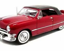 1950 Ford Convertible, Red - Maisto 31681 - 1/18 Scale Diecast Model Toy Car