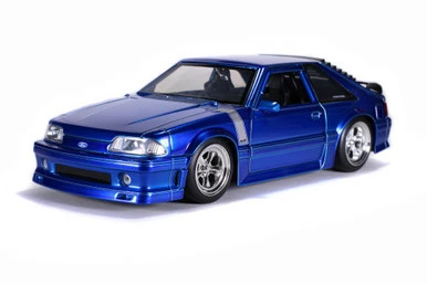 ModelToyCars 1989 Ford Mustang GT, Candy Blue - Jada Toys 31863/4 - 1/24 Scale Diecast Model Toy Car 3 ModelToyCars 1989 Ford Mustang GT, Candy Blue - Jada Toys 31863/4 - 1/24 Scale Diecast Model Toy Car