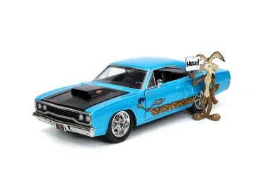 ModelToyCars 1970 Plymouth Road Runner W/Wile E. Coyote Figure, Looney Toons - Jada Toys 32038, 1/24 Diecast Car 3 ModelToyCars 1970 Plymouth Road Runner W/Wile E. Coyote Figure, Looney Toons - Jada Toys 32038, 1/24 Diecast Car