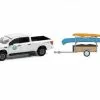 2019 Nissan Titan XD Pro-4X "Whitewater Canoe Rental” With Canoe Trailer With Canoe Rack, Canoe And Kayak, White - Greenlight 32230A/24 - 1/64 Scale Diecast Model Toy Car -Diecast Cars Store 32230a gl white 2019 nissan titan xd pro 4x whitewater canoe rental with canoe trailer with canoe rack canoe and kayak diecast toy car 1 30552.1645117178.386.513