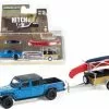 2021 Jeep Gladiator W/ Canoe Trailer & Canoe Rack, Blue - Greenlight - 1/64 Scale Diecast Car 1 2021 Jeep Gladiator W/ Canoe Trailer & Canoe Rack, Blue - Greenlight - 1/64 Scale Diecast Car -Diecast Cars Store 32240c gl blue 2021 jeep gladiator with canoe trailer and canoe rack with canoe and kayak diecast toy car 1 70177.1650579123.386.513