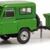 1972 Nissan Patrol And 1/4 Ton Cargo Trailer, Green - Greenlight 32250A - 1/64 Scale Diecast Car