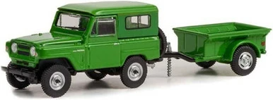 1972 Nissan Patrol And 1/4 Ton Cargo Trailer, Green - Greenlight 32250A - 1/64 Scale Diecast Car 3 1972 Nissan Patrol And 1/4 Ton Cargo Trailer, Green - Greenlight 32250A - 1/64 Scale Diecast Car