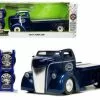 1947 Ford COE Flatbed W/Extra Wheels, Dark Blue Metallic - Jada Toys 33853 - 1/24 Scale Diecast Car