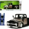1956 Ford F-100, Matte Black And Champagne - Jada Toys 34026/4 - 1/24 Scale Diecast Car -Diecast Cars Store 34026 4 jada black 1956 ford f 100 pickup truck diecast toy car 1 19184.1658525248.386.513