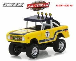 1972 Ford Bronco Baja, Yellow - Greenlight 35090B/48 - 1/64 Scale Diecast Model Toy Car