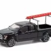 2017 Ford F-150 With Ladder Rack, Black - Greenlight 35200F/48 - 1/64 Scale Diecast Model Toy Car -Diecast Cars Store 35200F 48 GL Blue Collar Collection S9 164 1 47566.1637363524.386.513