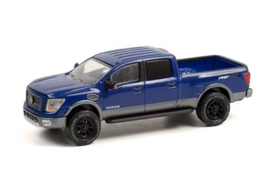 2018 Nissan Titan XD Pro-4X - Lifted, Blue - Greenlight 35210/48 - 1/64 Scale Diecast Model Toy Car 3 2018 Nissan Titan XD Pro-4X - Lifted, Blue - Greenlight 35210/48 - 1/64 Scale Diecast Model Toy Car