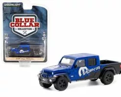 2021 Jeep Gladiator Pickup W/ Tonneau Cover, Blue- Greenlight 35220F - 1/64 Scale Diecast Car