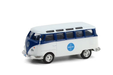1964 Volkswagen Samba Bus - Pan Am Airways, White And Blue - Greenlight 36020/48 - 1/64 Diecast Car 3 1964 Volkswagen Samba Bus - Pan Am Airways, White And Blue - Greenlight 36020/48 - 1/64 Diecast Car