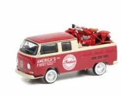 Greenlight 68 Volkswagen Type 2 Dbl Cab Pickup &1920 Indian Scout, 36030A/48 1/64 Scale Diecast Model Toy Car