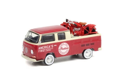 Greenlight 68 Volkswagen Type 2 Dbl Cab Pickup &1920 Indian Scout, 36030A/48 1/64 Scale Diecast Model Toy Car 3 Greenlight 68 Volkswagen Type 2 Dbl Cab Pickup &1920 Indian Scout, 36030A/48 1/64 Scale Diecast Model Toy Car