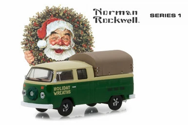 1978 Volkswagen Double Cab Pickup, Holiday Wreaths - Greenlight 37150F/48 - 1/64 Scale Diecast Car 3 1978 Volkswagen Double Cab Pickup, Holiday Wreaths - Greenlight 37150F/48 - 1/64 Scale Diecast Car
