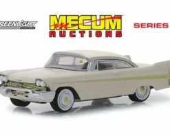 1958 Plymouth Fury Golden Commando, Sand Dune White - Greenlight 37170B/48 - 1/64 Scale Diecast Car