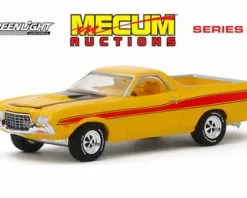 1972 Ford Ranchero GT, Yellow And Red - Greenlight 37190D/48 - 1/64 Scale Diecast Model Toy Car