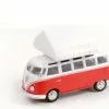 1964 Volkswagen Samba W/Camp'otel Rooftop Sleeper Tent, Red - Greenlight 38010A - 1/64 Diecast Car