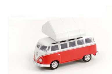 1964 Volkswagen Samba W/Camp'otel Rooftop Sleeper Tent, Red - Greenlight 38010A - 1/64 Diecast Car 3 1964 Volkswagen Samba W/Camp'otel Rooftop Sleeper Tent, Red - Greenlight 38010A - 1/64 Diecast Car