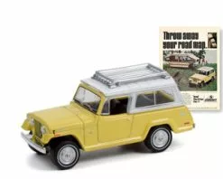 1970 Jeep Jeepster Commando, Yellow And White - Greenlight 39090D/48 - 1/64 Scale Diecast Car